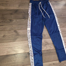 Load image into Gallery viewer, BLUE &amp; WHITE TRACK PANT

