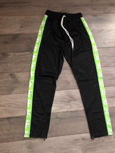 Load image into Gallery viewer, BLACK &amp; GREEN RF TRACK PANT
