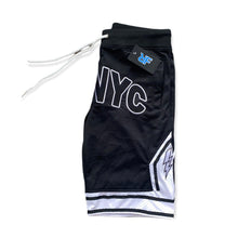 Load image into Gallery viewer, BLACK &amp; WHITE &quot;RFNYC&quot; SHORTS
