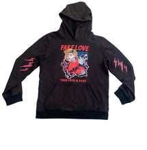 Load image into Gallery viewer, &quot;FAKE LOVE&#39; WASHED TIE-DYE HOODIE
