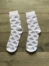 Load image into Gallery viewer, ALL OVER &quot;RICH FOREVER&quot; WHITE SOCKS-RFNYC
