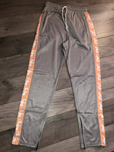 Load image into Gallery viewer, GRAY &amp; PEACH TRACK PANT
